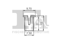 Clip, decorative/protective strip