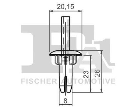Clip, decorative/protective strip