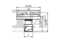 Clip, decorative/protective strip