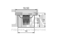 Clip, decorative/protective strip