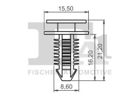 Clip, decorative/protective strip