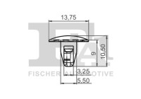 Clip, decorative/protective strip