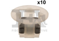 Clip, decorative/protective strip