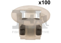 Clip, decorative/protective strip