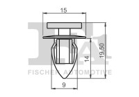 Clip, decorative/protective strip