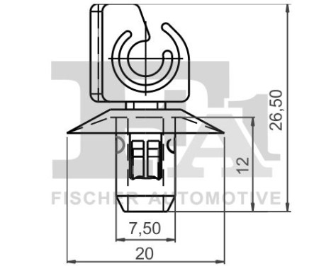 Clip, decorative/protective strip