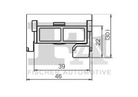 Clip, decorative/protective strip