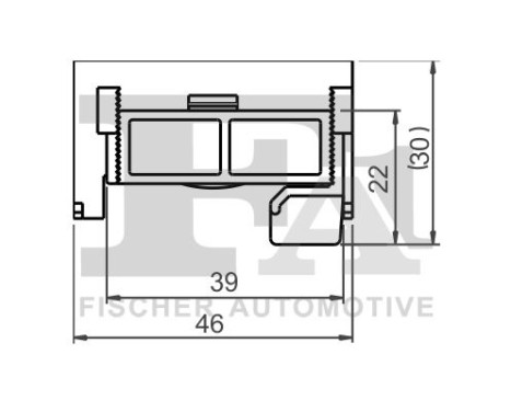 Clip, decorative/protective strip