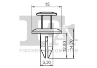 Clip, decorative/protective strip