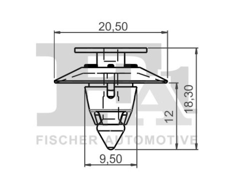 Clip, decorative/protective strip