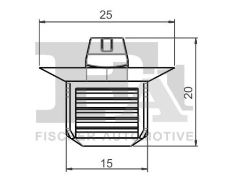Clip, decorative/protective strip