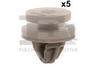 Clip, decorative/protective strip