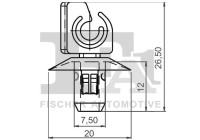 Clip, decorative/protective strip