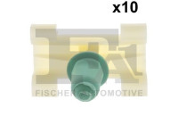 Clip, decorative/protective strip