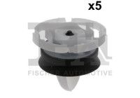 Clip, decorative/protective strip