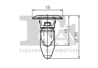 Clip, decorative/protective strip