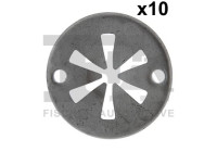 Clip, decorative/protective strip