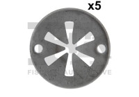 Clip, decorative/protective strip