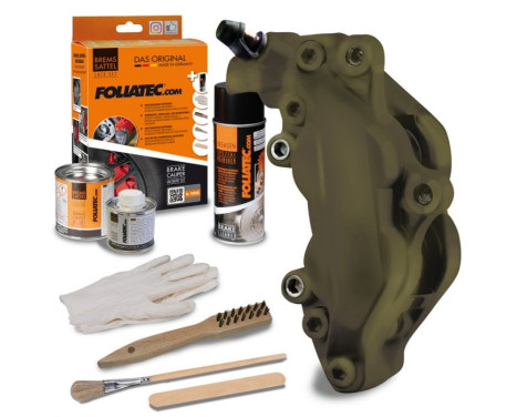 Caliper paint Foliatec Combat Green matt 7-piece set, Image 2