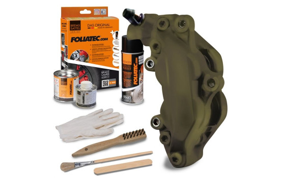 Caliper paint Foliatec Combat Green matt 7-piece set, Image 2
