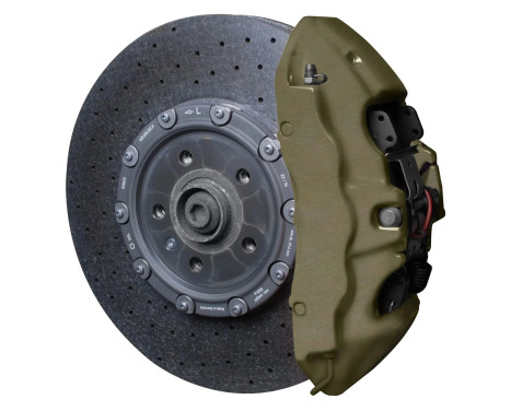 Caliper paint Foliatec Combat Green matt 7-piece set