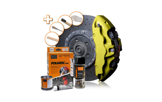 Caliper paint Foliatec Hyper Gold metallic 7-piece set, Image 2