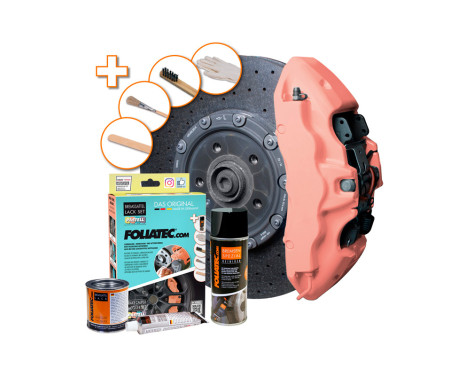 Caliper paint Foliatec Juicy Peach Pastel 7-piece set, Image 2