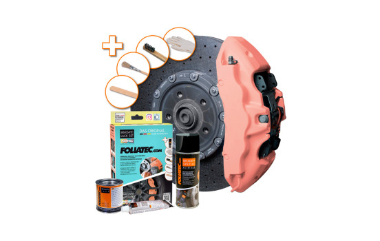 Caliper paint Foliatec Juicy Peach Pastel 7-piece set, Image 2