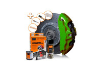 Foliatec Brake Caliper Paint Kit - Performance Green Metallic - 3 Components