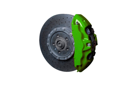 Foliatec Brake Caliper Paint Kit - Performance Green Metallic - 3 Components, Image 2