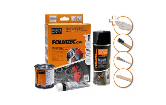 Foliatec Brake Caliper Paint Set - Green Hell Metallic - 3 Components, Image 4