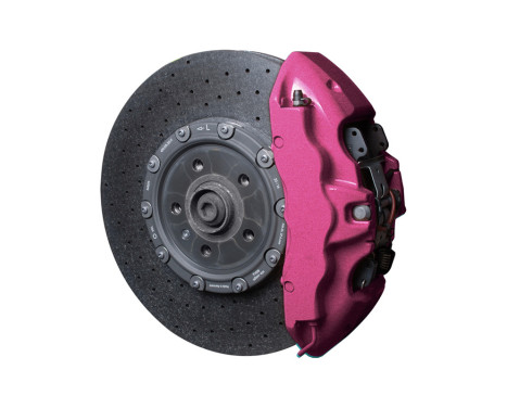 Foliatec Brake caliper paint set hot pink metallic 7-piece set