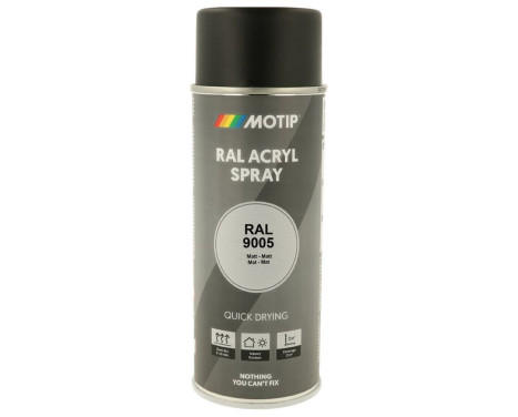 Motip 07238 RAL-9005 Deep black Matt