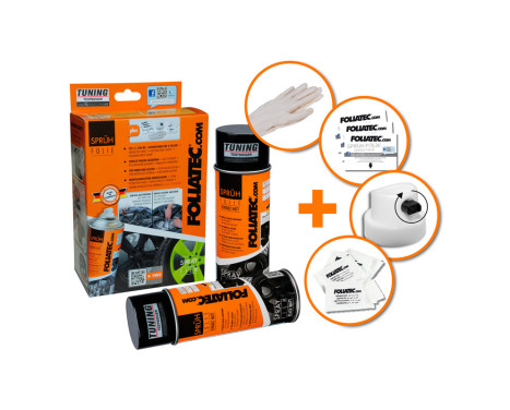 Foliatec Spray Film (Spray Film) Set - gunmetal gray metallic matt 2x400ml