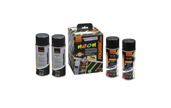 Foliatec Spray Film (Spray foil) set - NEON blue - 4 parts, Image 2