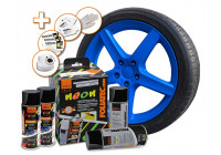 Foliatec Spray Film (Spray foil) set - NEON blue - 4 parts