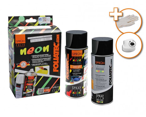 Foliatec Spray Film (Spray foil) set - NEON red - 2 parts