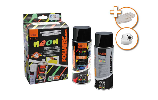 Foliatec Spray Film (Spray foil) set - NEON red - 2 parts