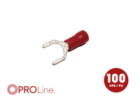 Cable fork 0.5x1.5 red M6 (100 pieces) ACV PROLine