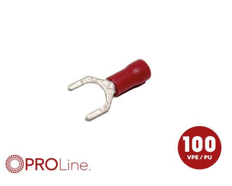 Cable fork 0.5x1.5 red M6 (100 pieces) ACV PROLine
