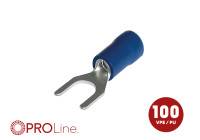 Cable fork 1.5x2.5 blue M5 (100 pieces) ACV PROLine