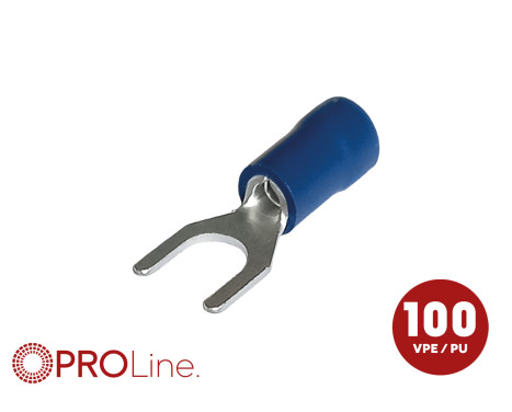 Cable fork 1.5x2.5 blue M5 (100 pieces) ACV PROLine