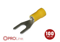 Cable fork 4.0x6.0 yellow M6 (100 pieces) ACV PROLine