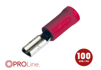 Cable lug 2.8x0.8 red (100 pieces) ACV PROLine