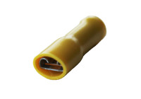 cable lug 5 pieces 6.3x0.8 yellow in blister