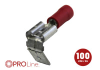 Cable lug 6.3x0.8 male red (100 pieces) ACV PROLine