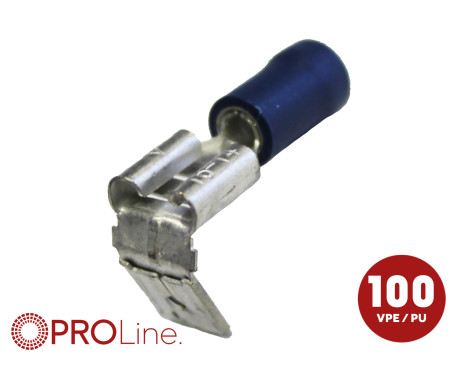 Cable lug 6.3x0.8 piggy back blue (100 pieces) ACV PROLine