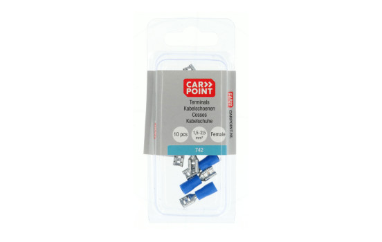 Carpoint Flat plug sleeve 742 Blue 4.8x0.5mm 10 Pieces, Image 5