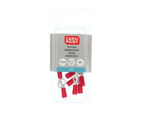 Carpoint Ring Cable Lug 635 Red M5 10 Pieces, Image 5