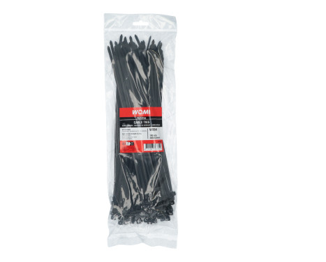 Womi Cable Ties 300x4.8mm black 100 pieces, Image 2